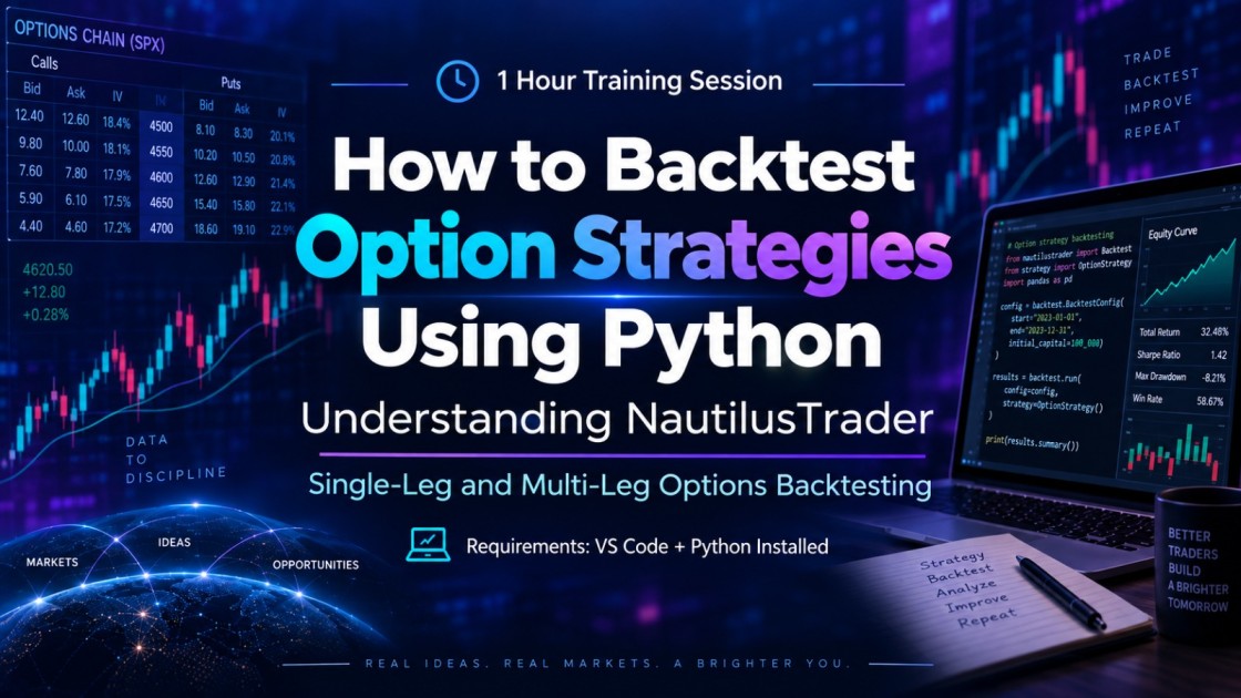 How to Backtest Option Strategies Using Python, recorded webinar from 24th September 2026