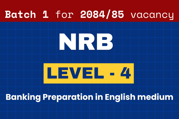 NRB Assistant Level 4 Online Class – Nepal Rastra Bank Assistant 2084/85 | Batch 1 cover