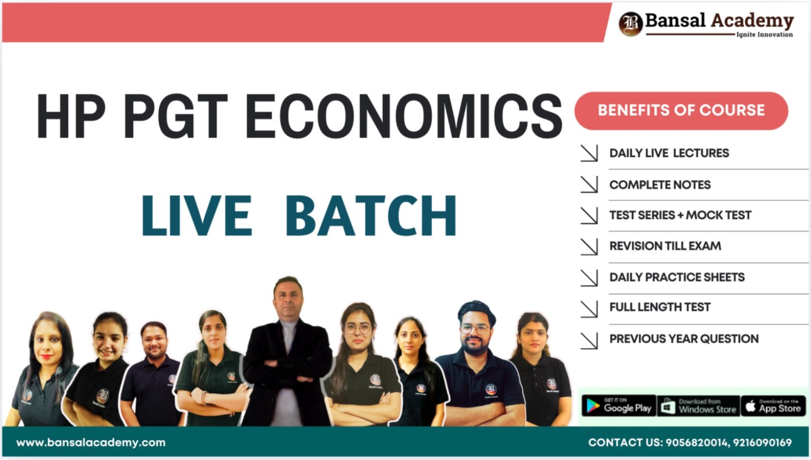 HP PGT ECONOMICS LIVE BATCH cover