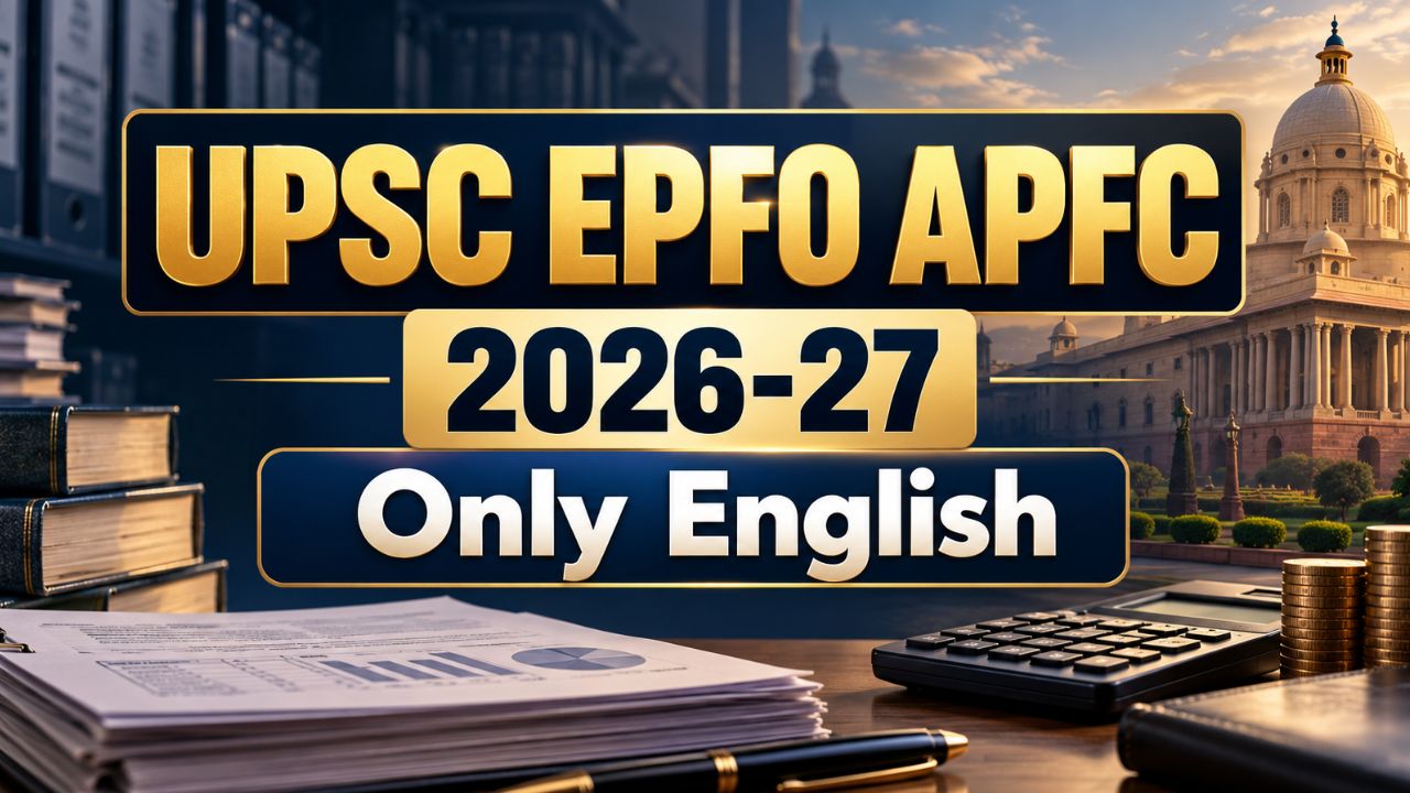 UPSC EPFO APFC 2026-27 Only English cover