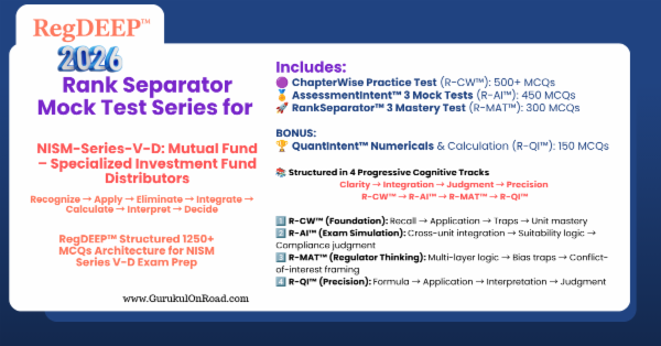 NISM-Series-V-D: Specialized Investment Fund Distributors Online Mock Test cover