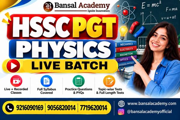 hssc pgt physics live batch cover