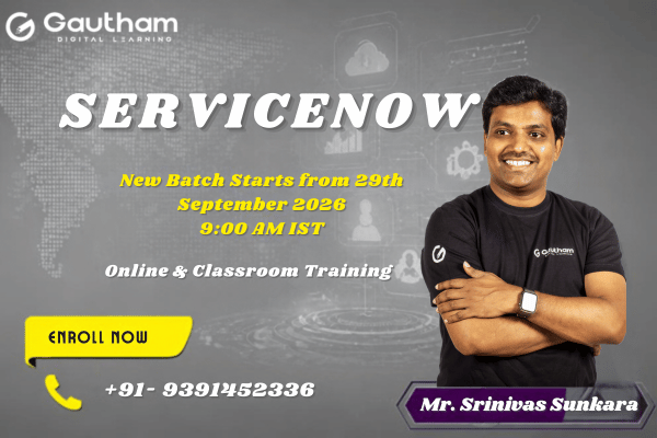 ServiceNow Live Classes : New Batch Starts from 29th September 2026 9:00 AM cover