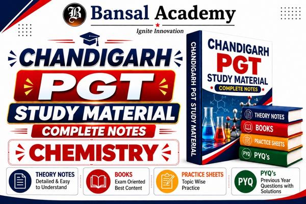 Chandigarh pgt chemistry study material cover