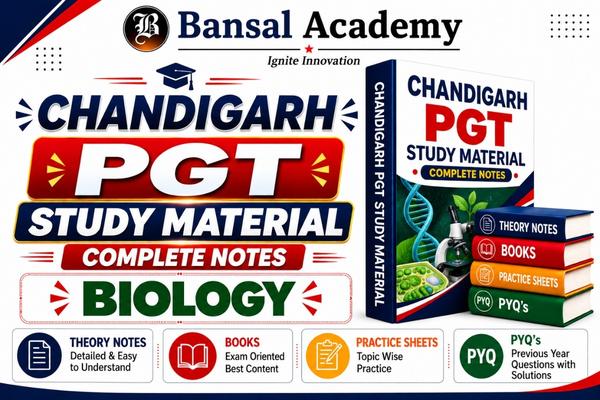 Chandigarh pgt biology study material cover
