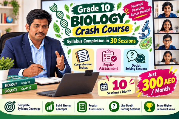 GRADE 10 BIOLOGY CRASH COURSE cover
