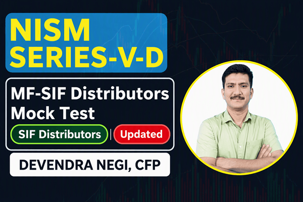 NISM Series-V-D Mutual Fund - Specialized Investment Fund (SIF) Distributors Mock Test cover