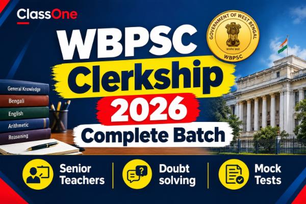 WBPSC Clerkship 2026 Complete Batch by ClassOne cover