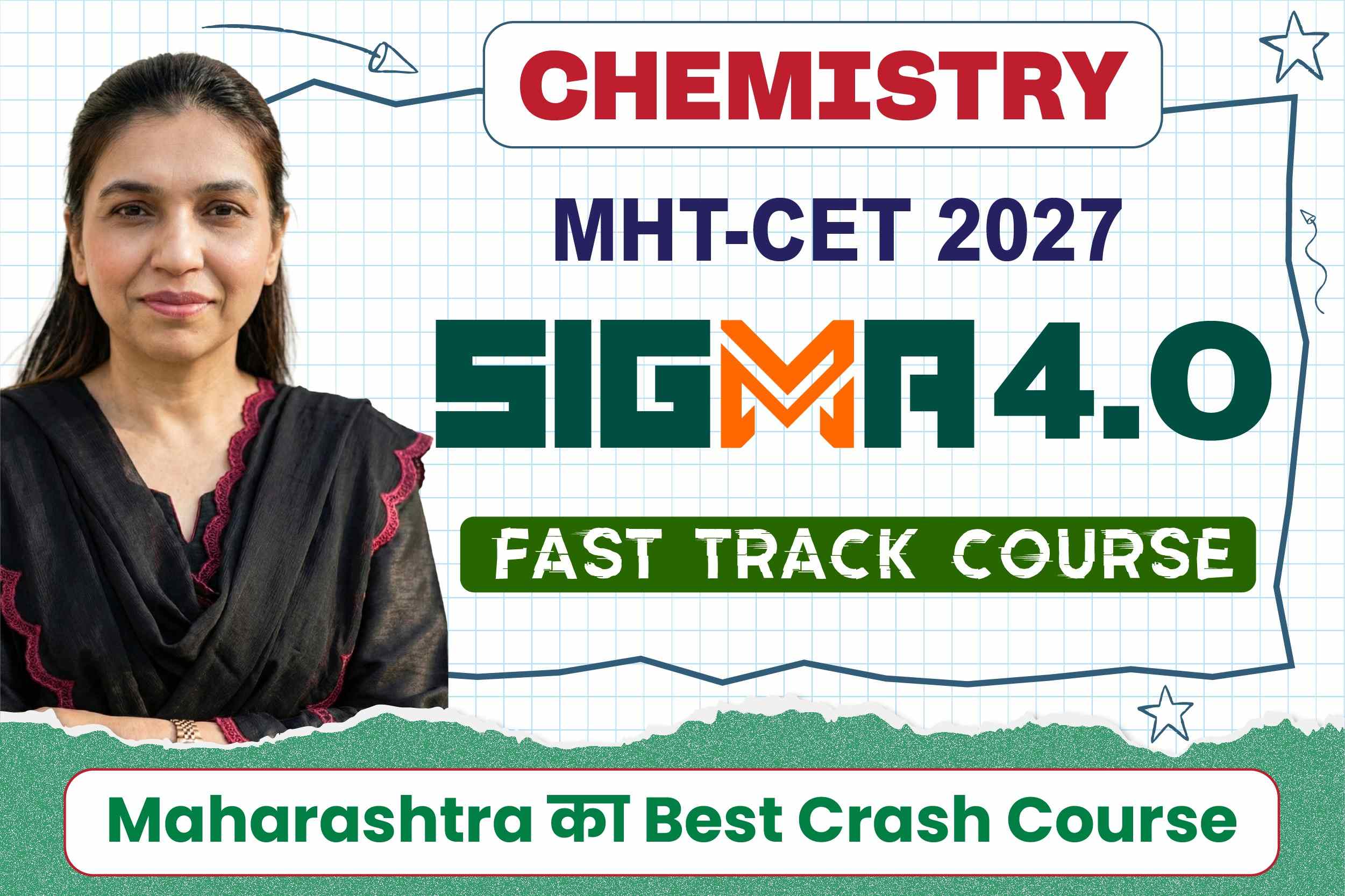 Sigma 4.0 Chemistry - MHTCET 2027 Fast Track Course cover