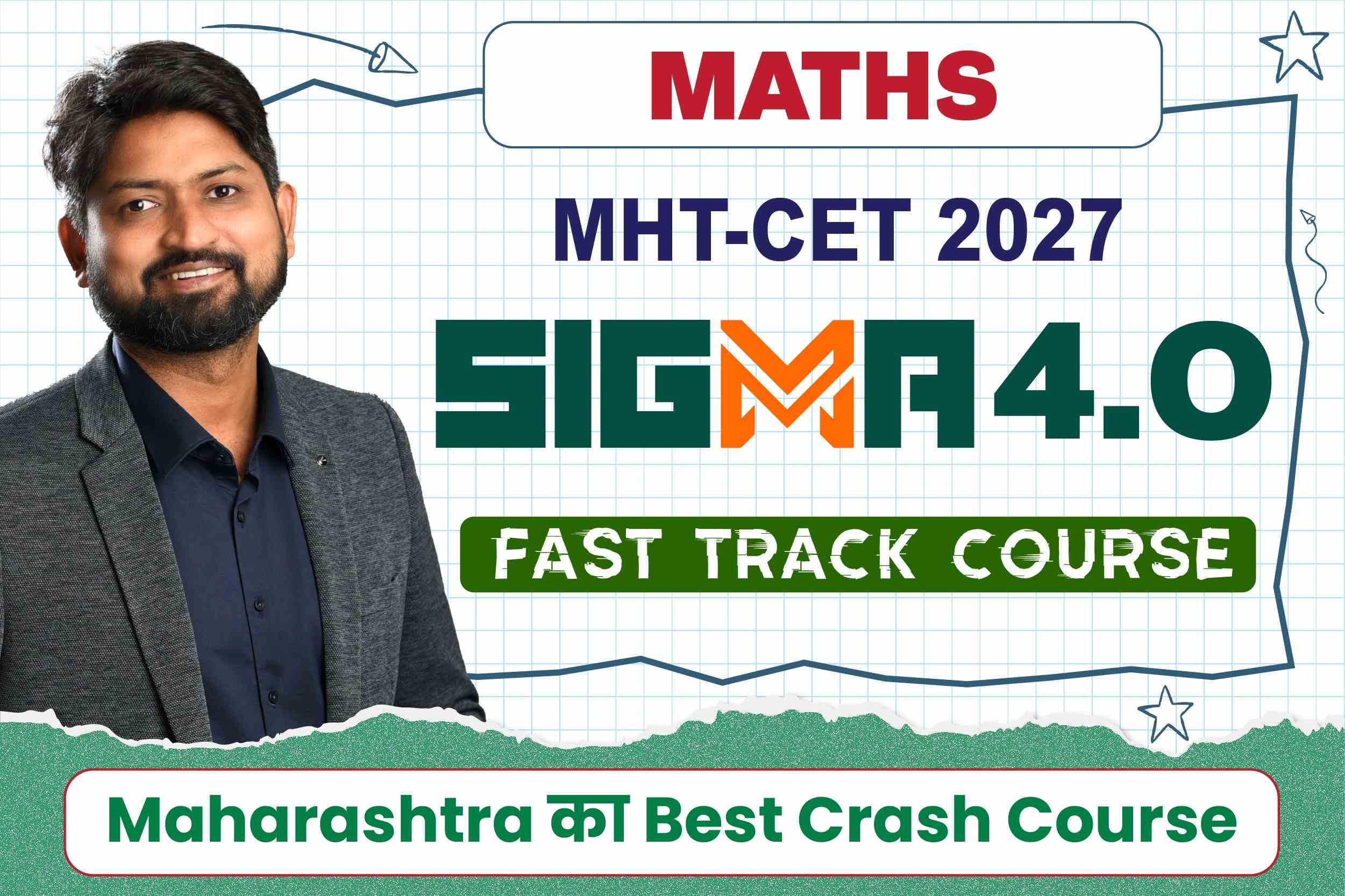 Sigma 4.0 Maths - MHTCET 2027 Fast Track Course cover