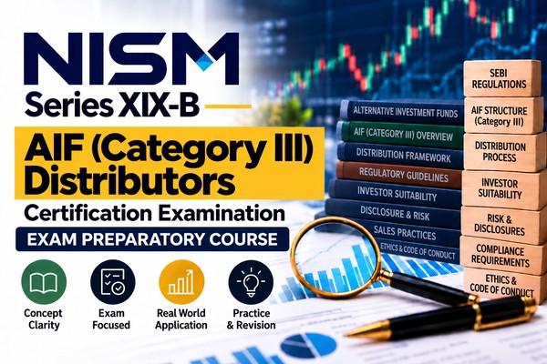 NISM-Series-XIX-B_AIF (Category III) Distributors exam Preparatory course cover