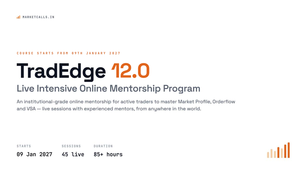 Tradedge 12.0 - Live Intensive Online Mentorship Program Jan 2027 Edition cover