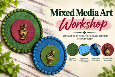 Mixed Media Art Workshop – Textured Wall Décor cover