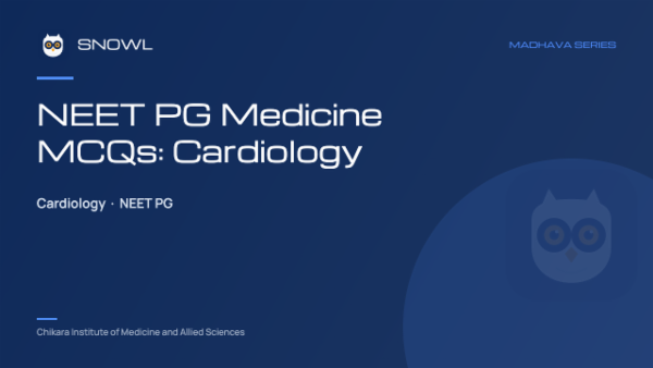 NEET PG Medicine MCQs: Cardiology cover