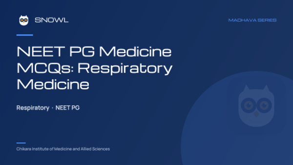 NEET PG Medicine MCQs: Respiratory Medicine cover