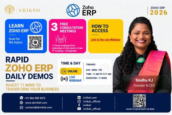 Learn Zoho ERP cover