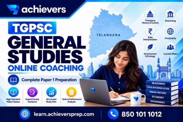 TGPSC General Studies Online Coaching in English Medium cover