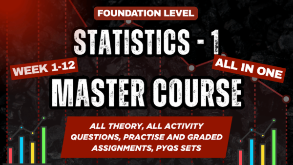 Statistics-1 | Full Course | Week 1-12 cover