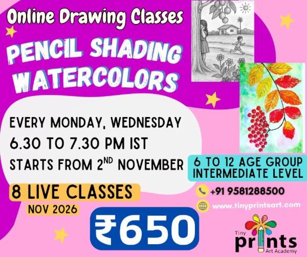 6 to 12 Age Group Monday - Wednesday November 2026 Batch cover