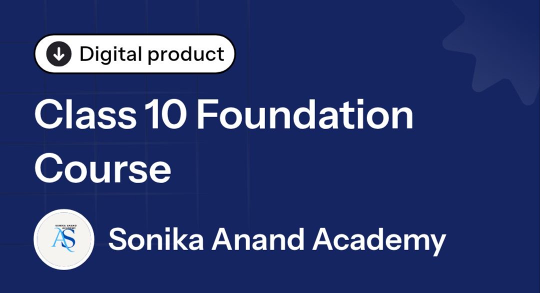 Class 10 Foundation Course