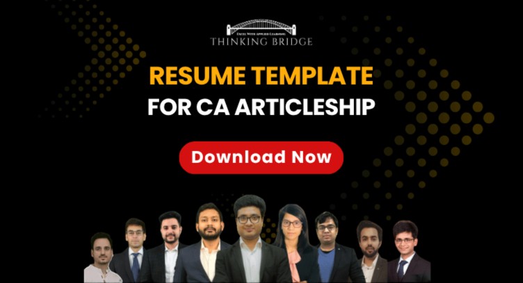 Resume Template for Articleship - 3