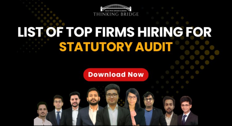 List of Top Firms Hiring for Statutory Audit