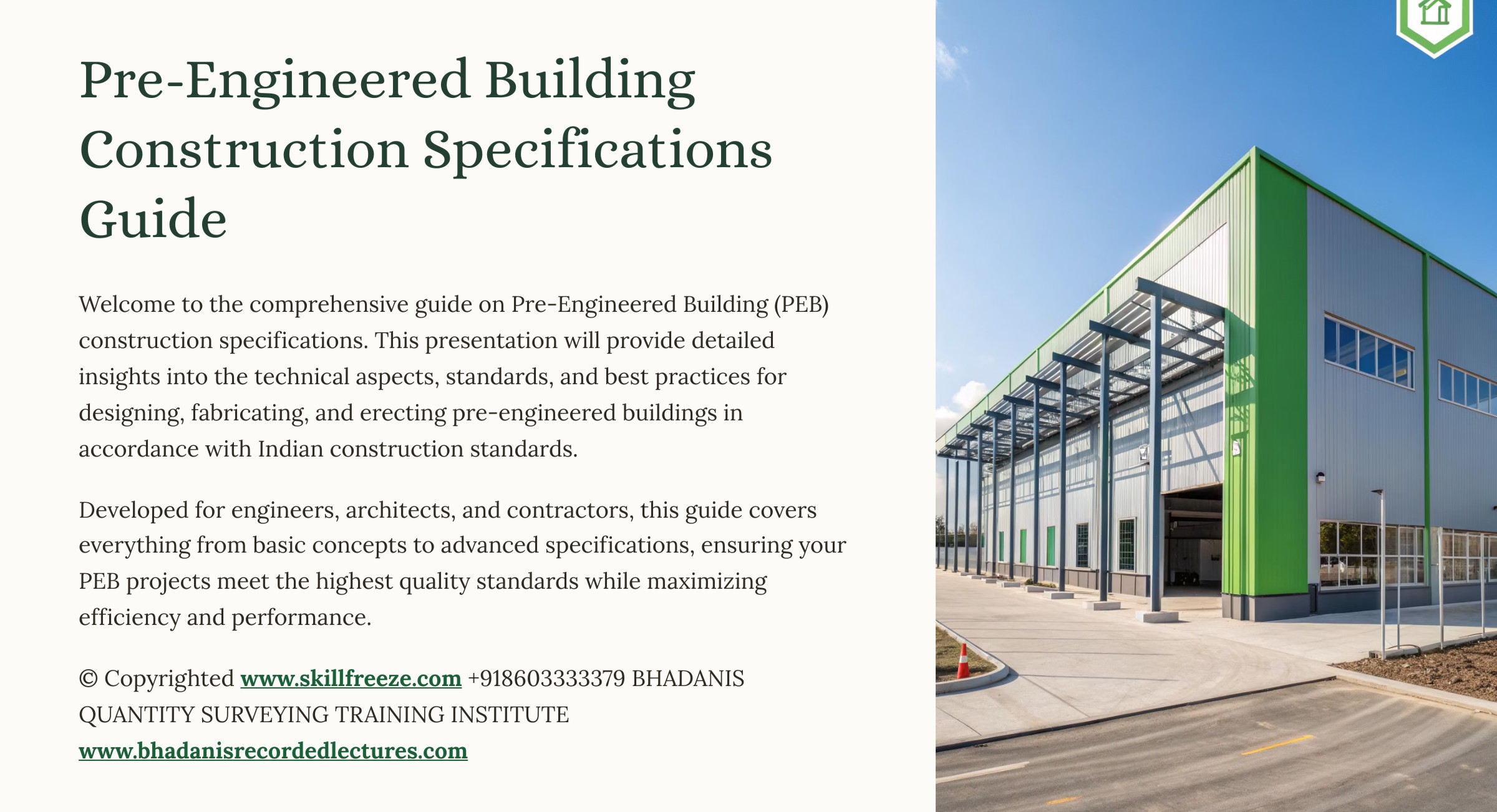 Pre-Engineered Building Construction Specifications Pdf