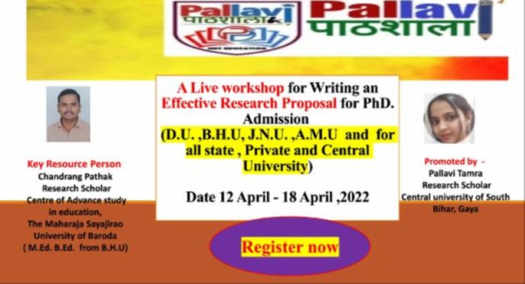 A workshop for Writing Effective Research Proposal