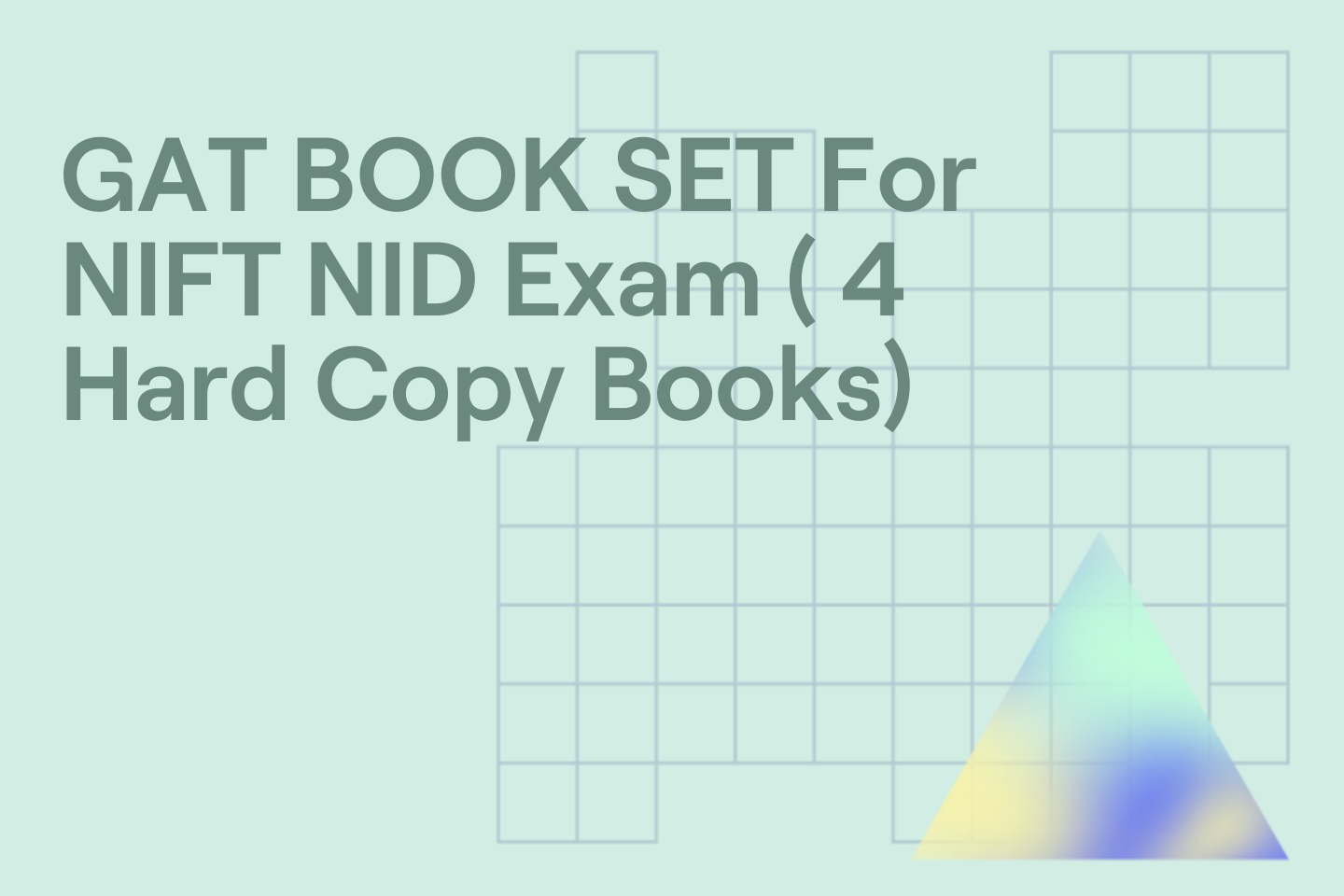 GAT BOOK SET For NIFT NID Exam ( 4 Hard Copy Books)