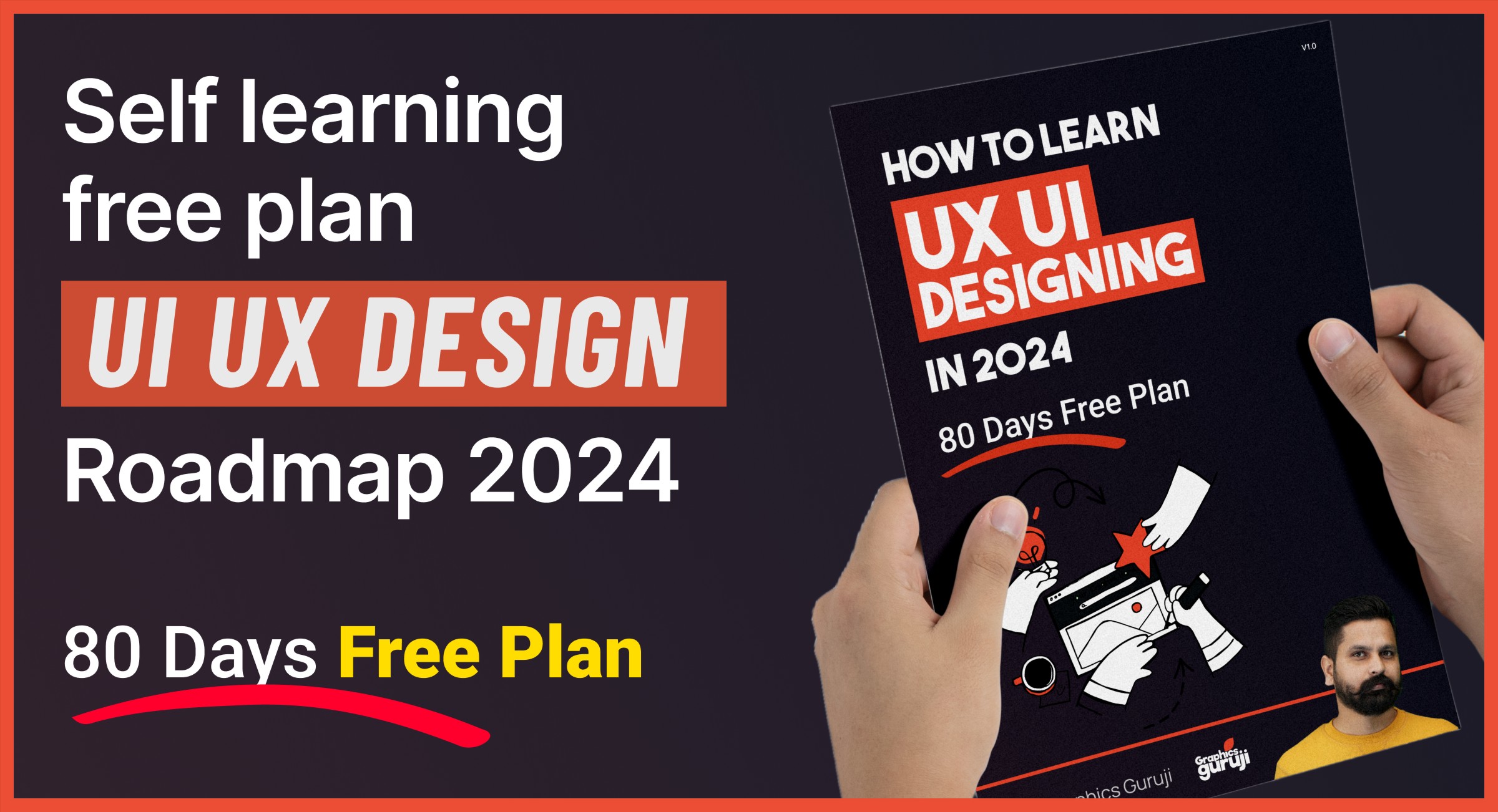 Self learning plan for UI UX designing 2024