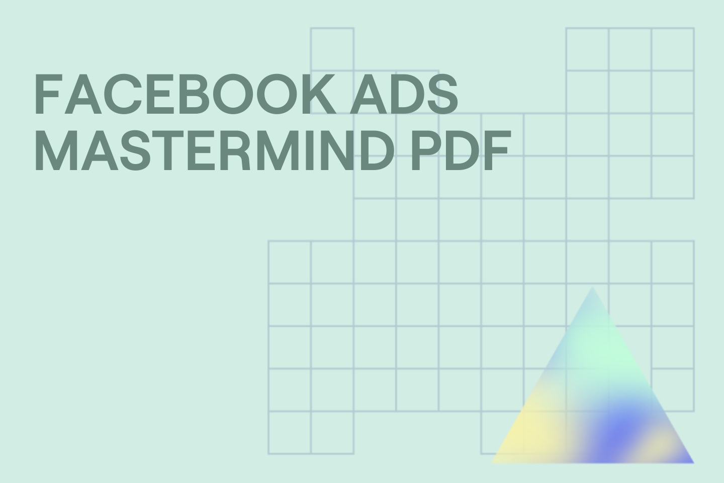 FACEBOOK ADS MASTERMIND PDF