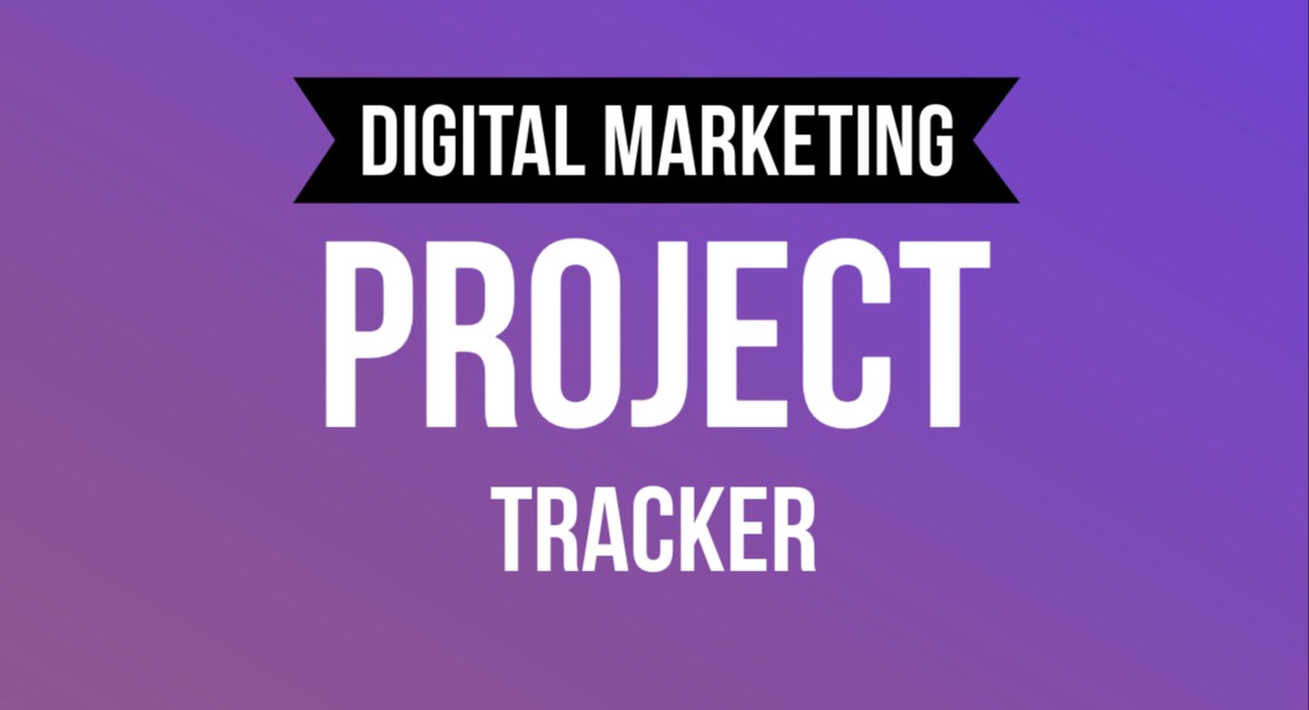 Digital Marketing project Tracker template