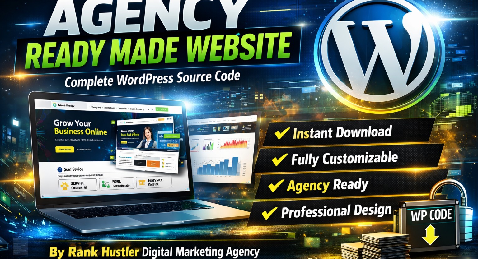 Agency Ready Made Website WordPress Source code
