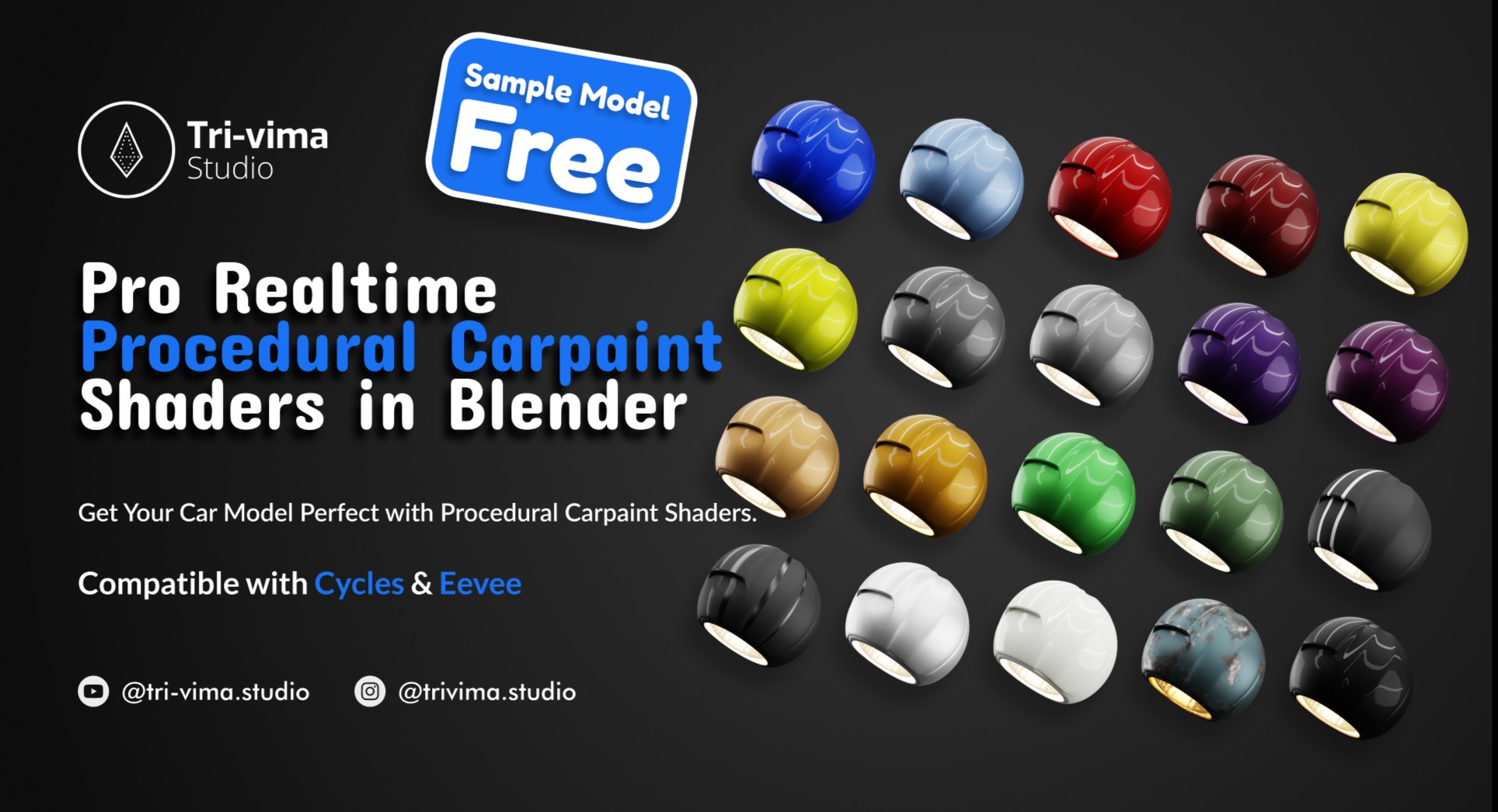 Pro Realtime Procedural Carpaint Shaders