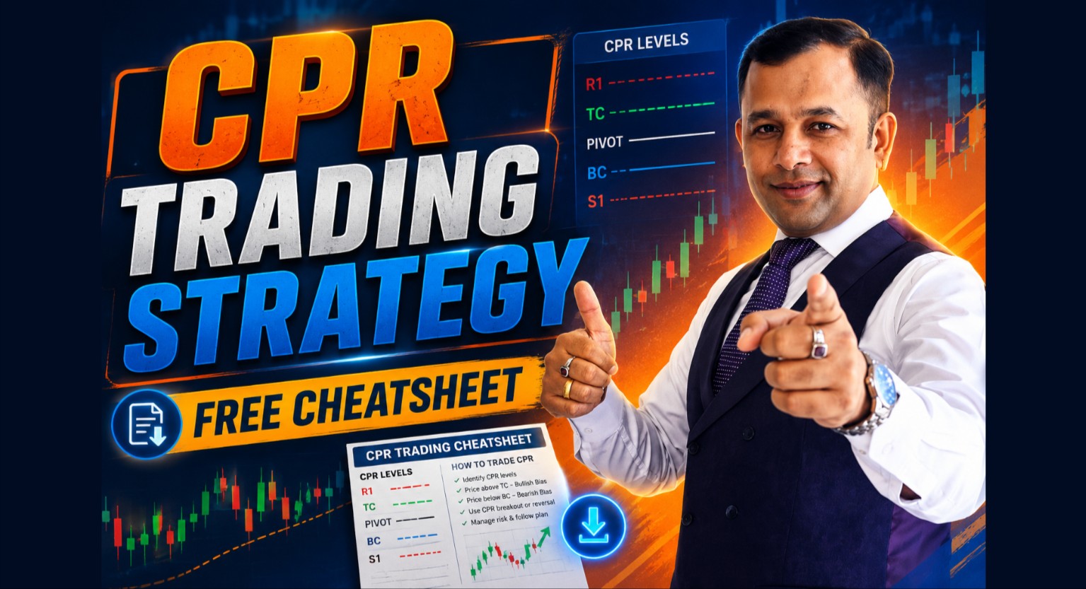 CPR Strategy Cheat sheet by Trading Direction Free