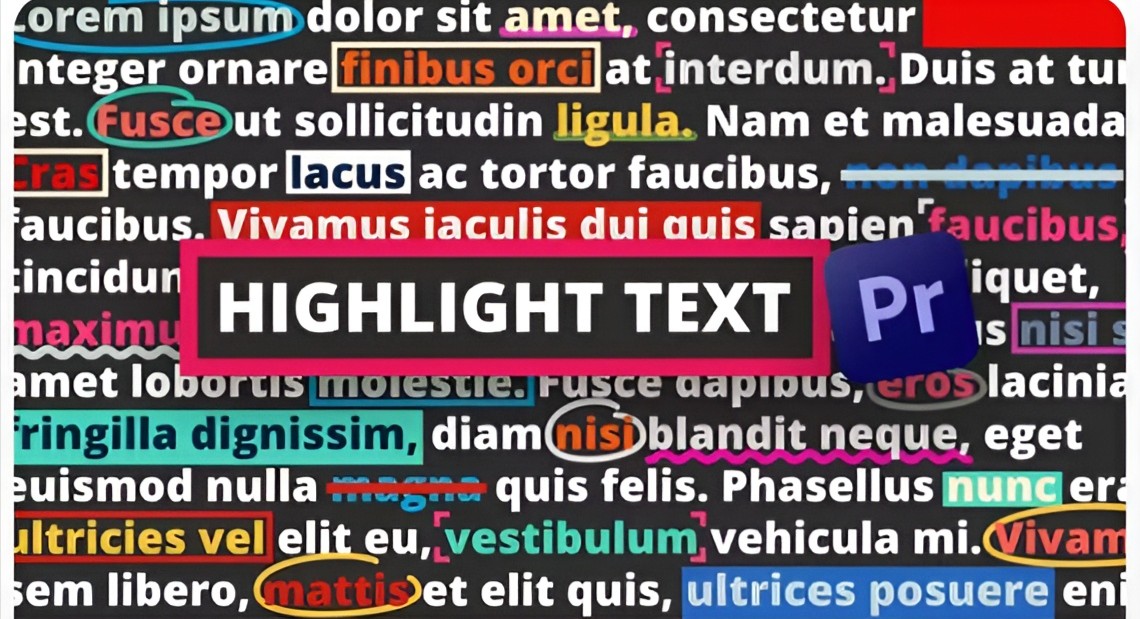 Text Highlights in Premiere Pro