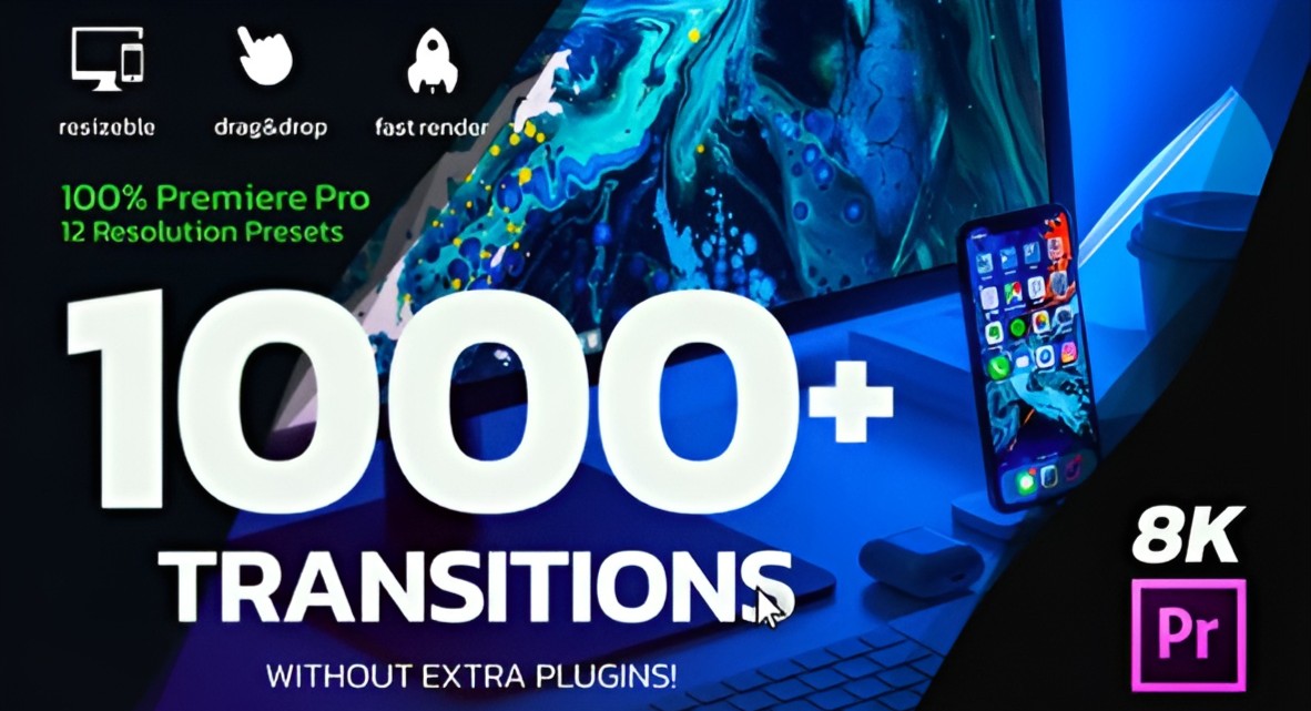 Ink&Brush Transitions Premiere Pro