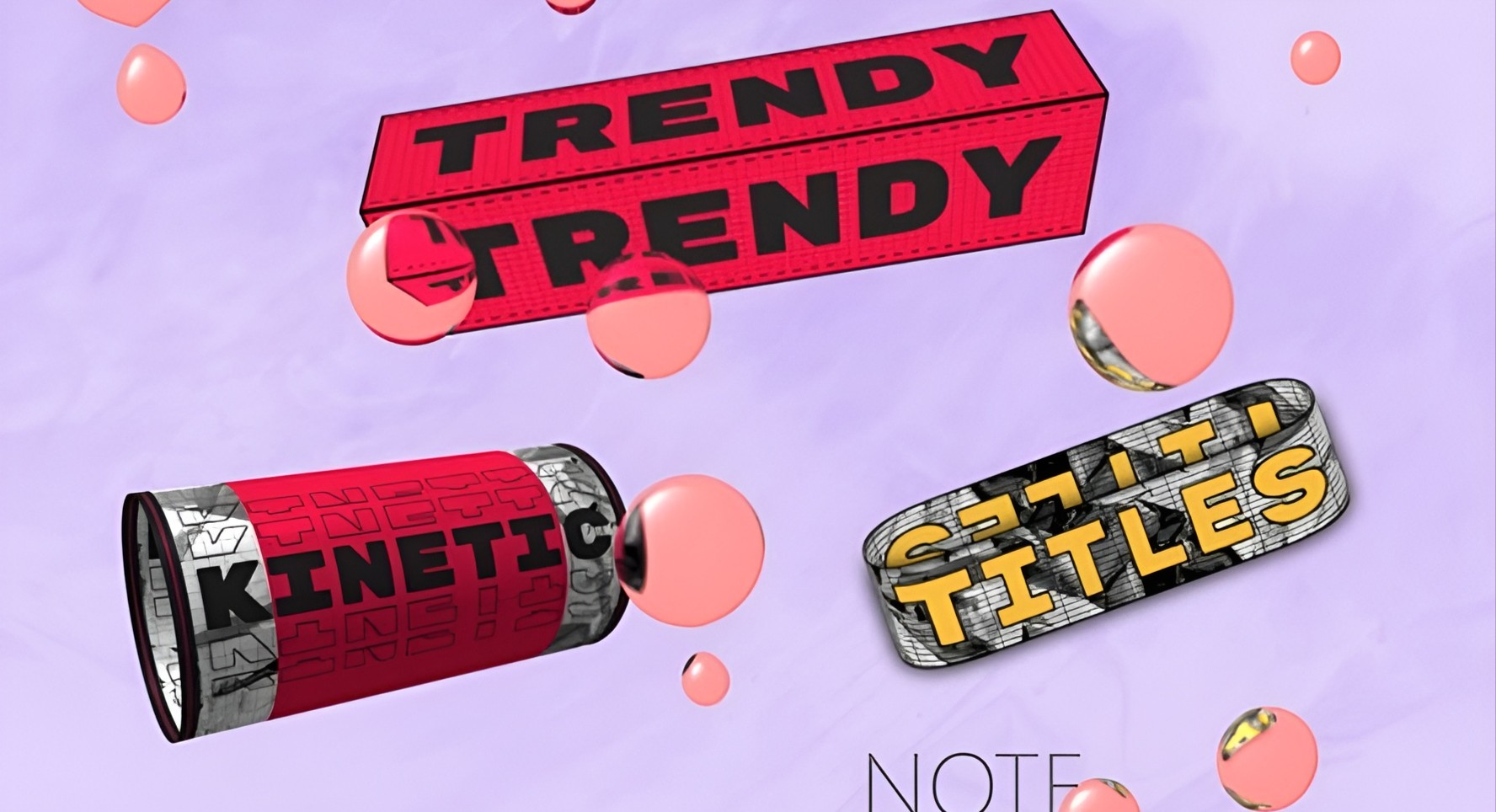 Trendy Kinetic Titles for Premiere Pro