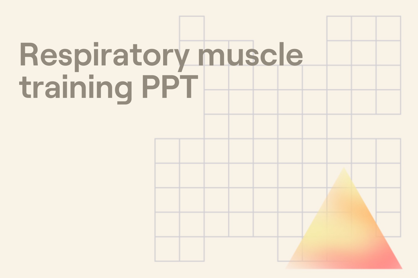 Respiratory muscle training PPT