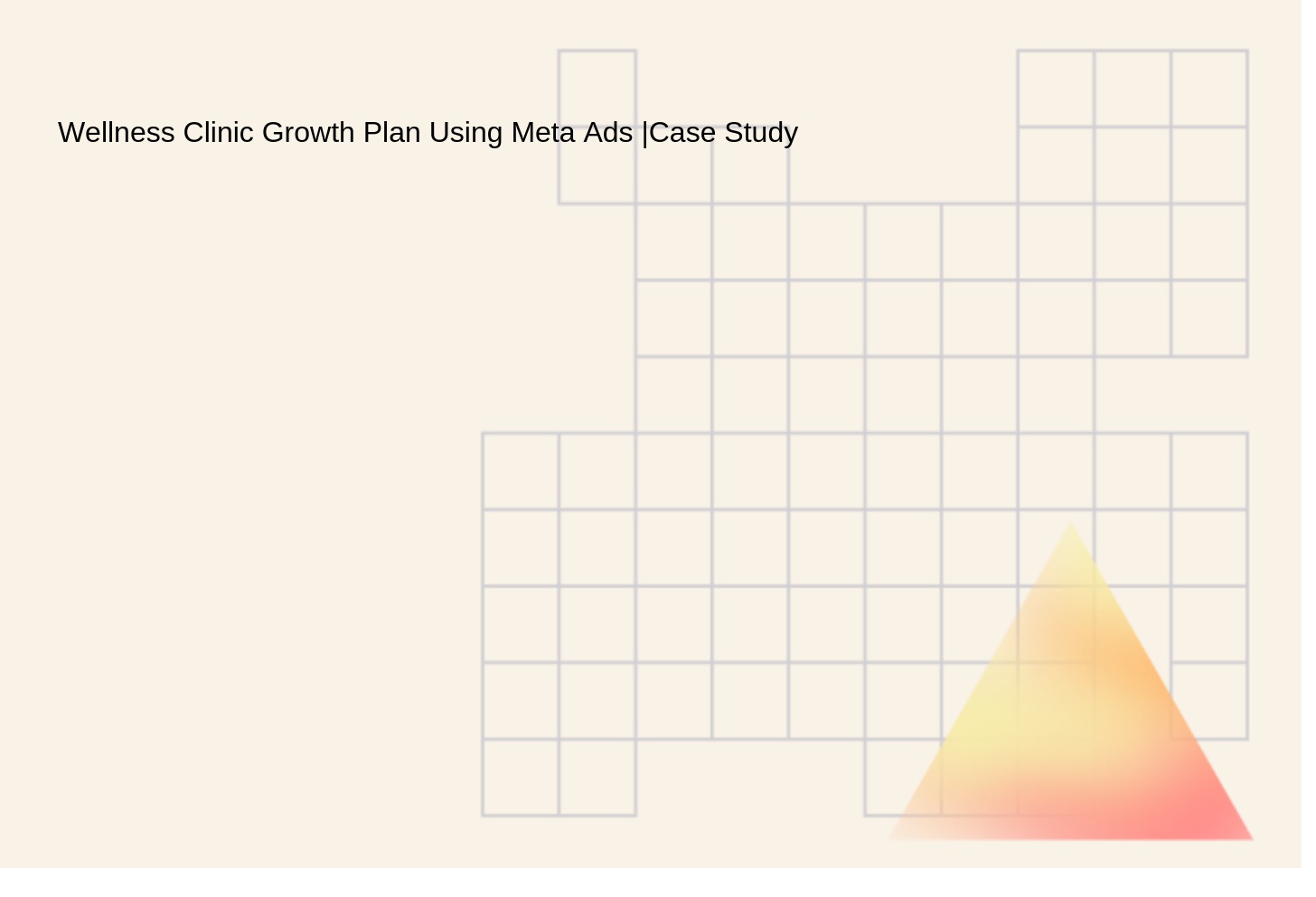 Wellness Clinic Growth Plan Using Meta Ads |Case Study