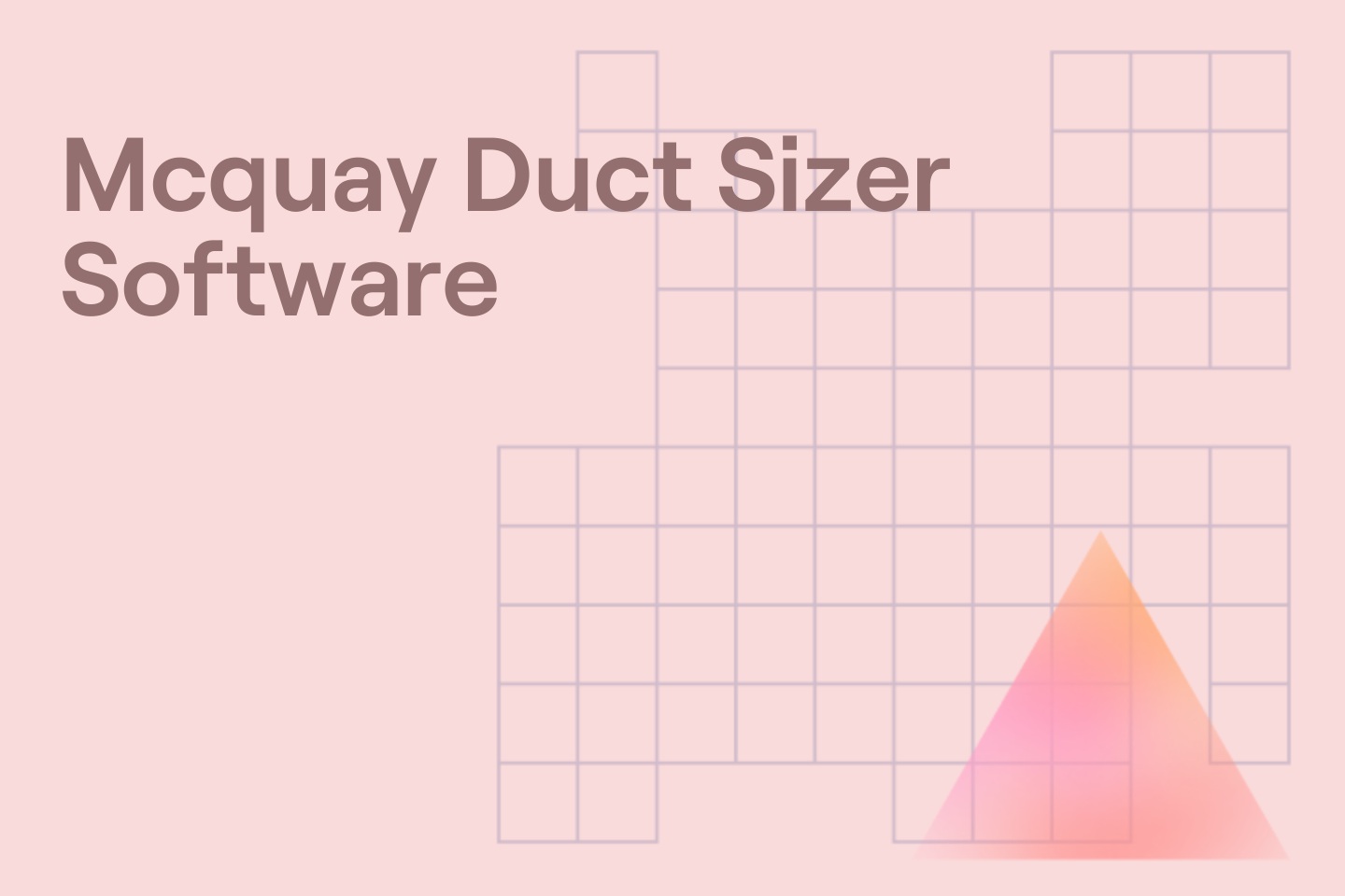Mcquay Duct Sizer Software
