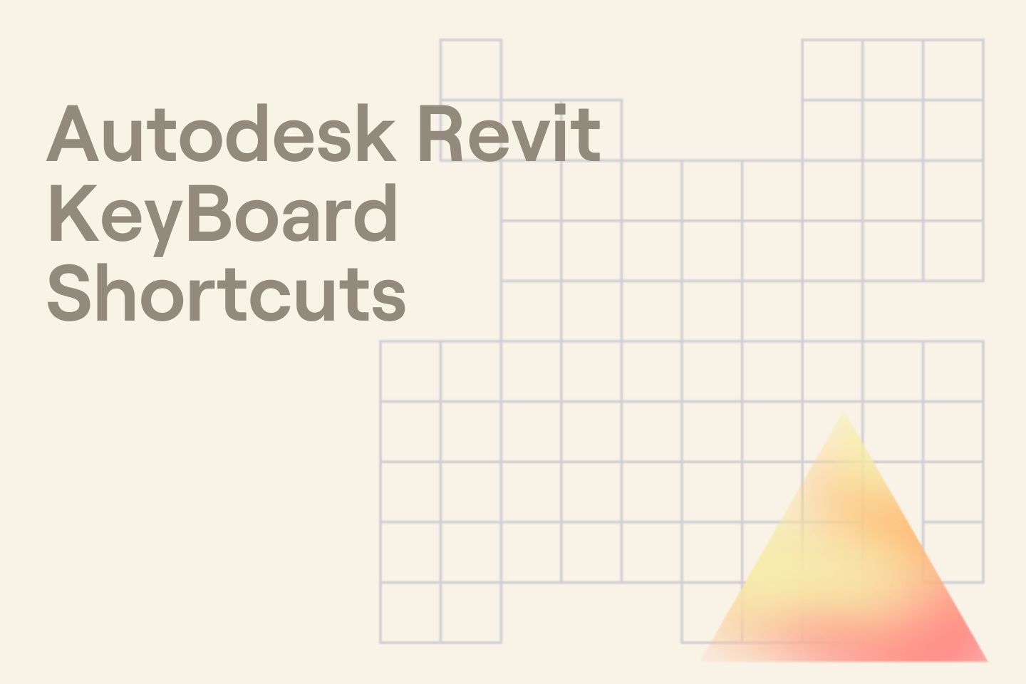 Autodesk Revit KeyBoard Shortcuts