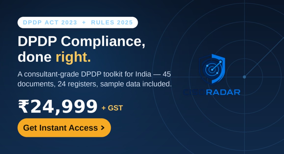 Be DPDP-ready before 14 May 2027.