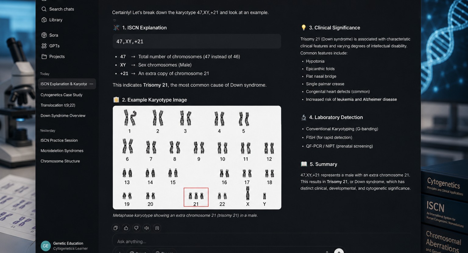 ChatGPT Prompts to Learn Cytogenetics