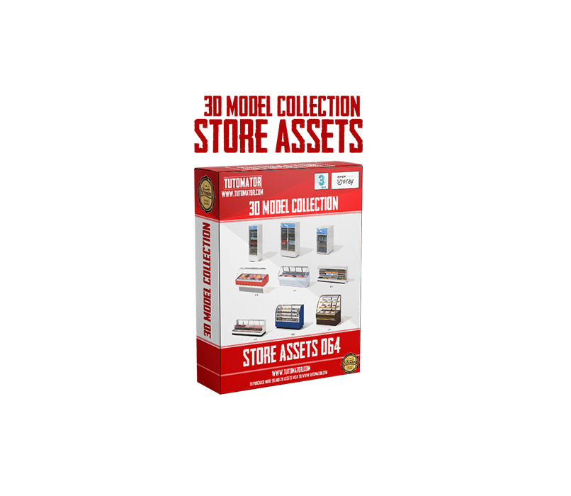 Store Assets 3d model collection Vray 3ds max 064