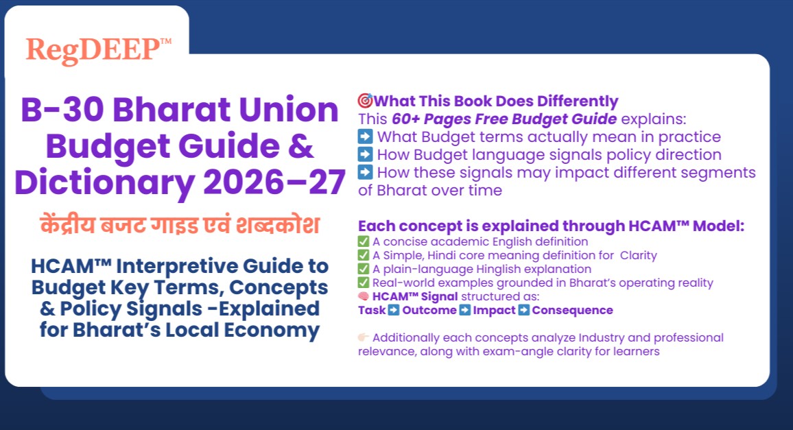 Bharat Union Budget Guide & Dictionary 2026–27 Free PDF