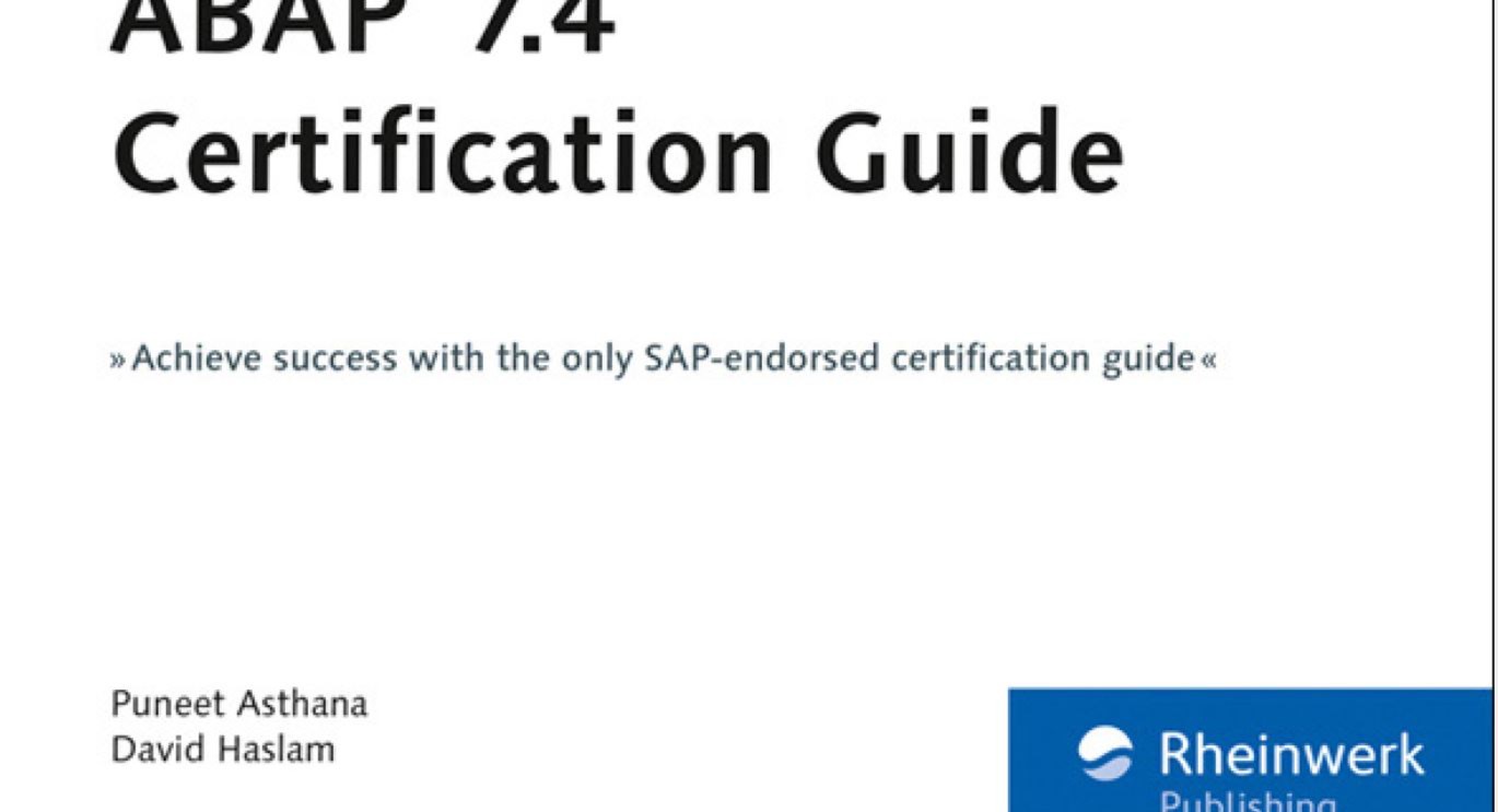ABAP CERTIFICATION GUIDE