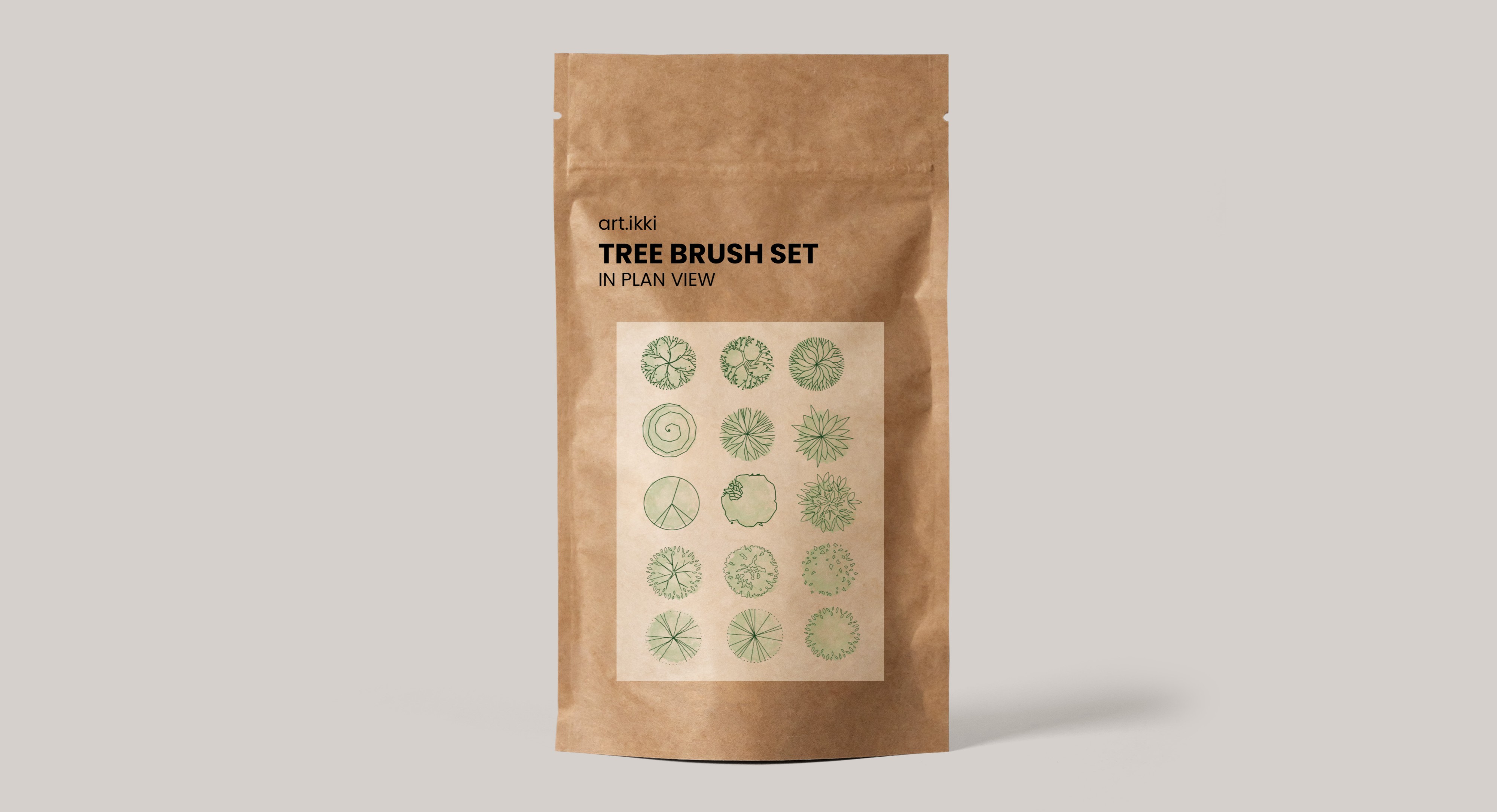 Tree Brush set (Plan View)