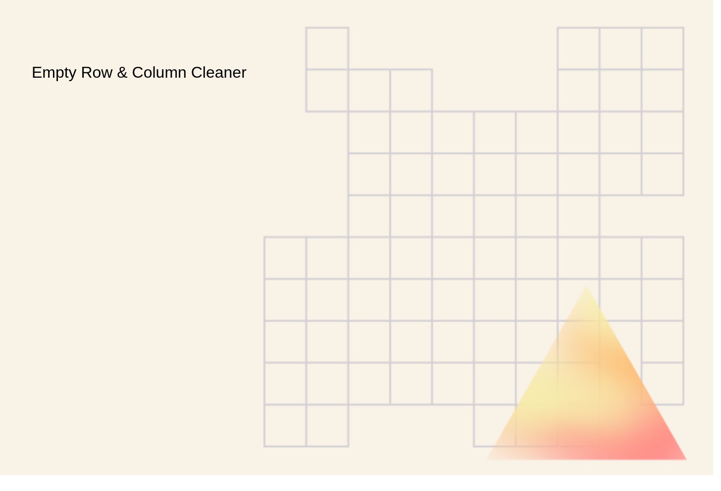 Empty Row & Column Cleaner