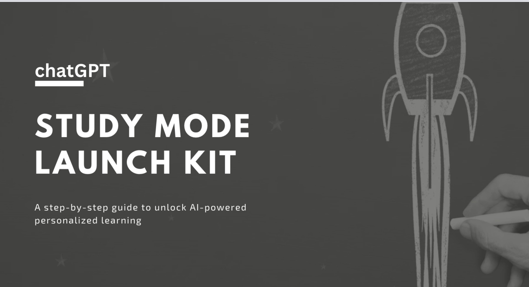 chatGPT - Study Mode Launch Kit